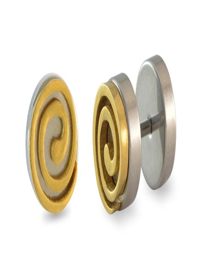 Zivom® Biker Peace Multicolor Stainless Steel Rhodium Stud Pair Earring For Men Gift