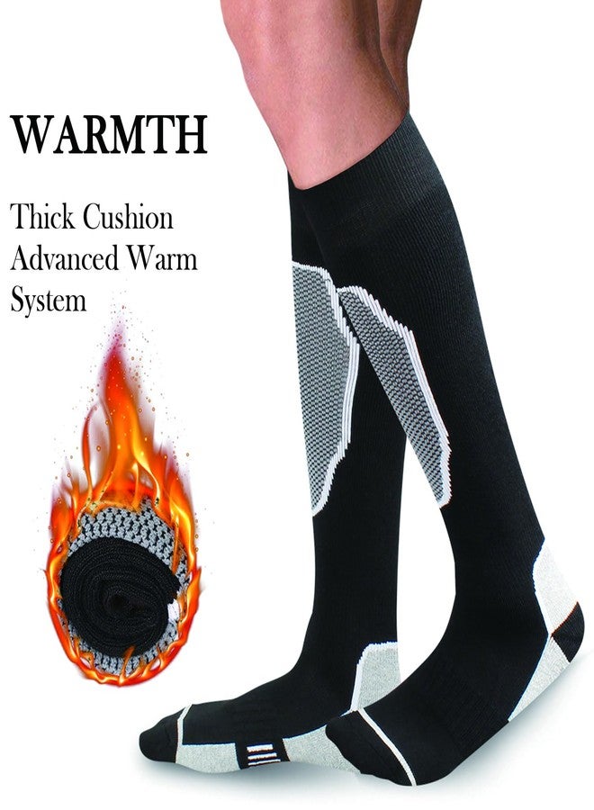 RainFlowwer Ski Socks, Cold Weather Socks for Snowboarding, Over The Knee, for Men and Women - Image 4