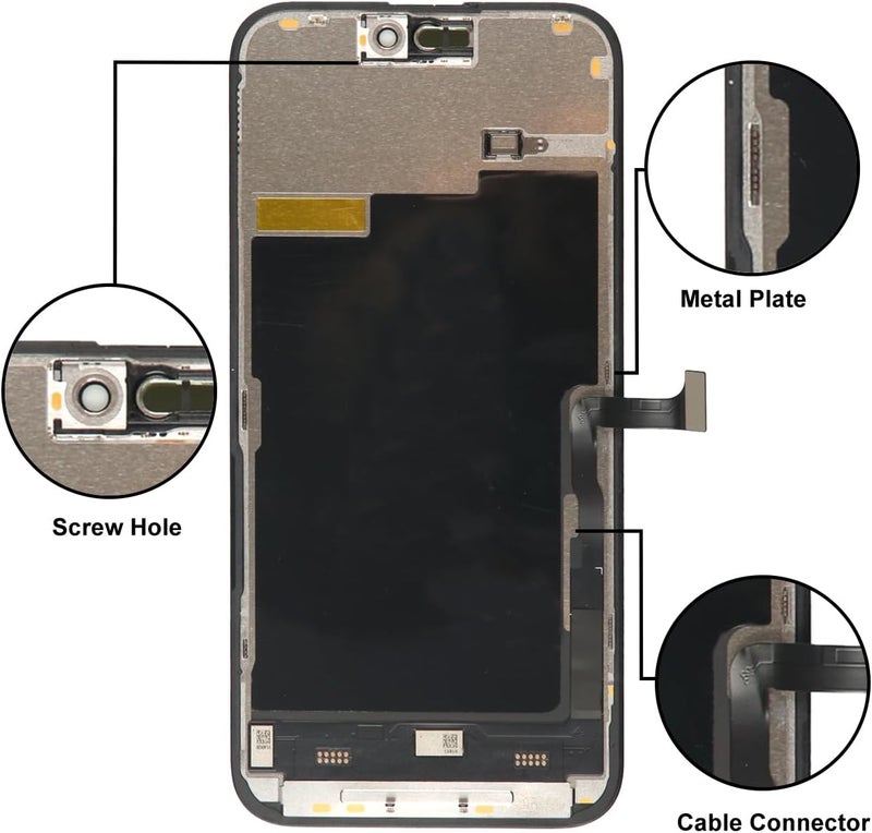 LL TRADER Screen Replacement for iPhone 15 pro max 6.7" LCD Retina FHD Display COF Touch Screen Digitizer with Repair Tool Kits, Waterproof Tape, Screen Protector (Truetone programable) for USA 2025 - Image 3