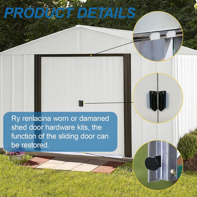 EAORBD Dk100-A Door Tune-Up Kit for Arrow Shed Storage Products, Sliding Shed Doors Kit - Image 4
