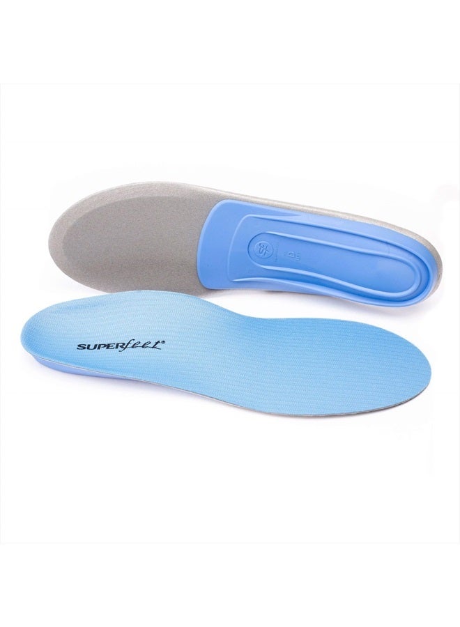 SUPERfeet All-Purpose Support Medium Arch Insoles (Blue) - Trim-To-Fit Orthotic Shoe Inserts - Professional Grade - Men 9.5-11 / Women 10.5-12  - Image 1