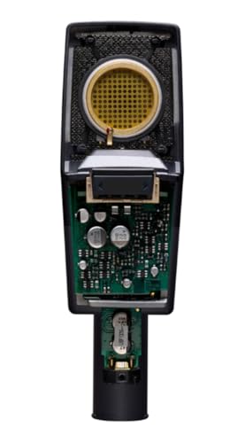 AKG Pro Audio C414 XLII Stereoset Large-Diaphragm, Vocal, Instrument Condenser Microphone, Multipattern, Live Sound or Studio, with Accessories, and Hard Case, Matched Pair. Black and Gold - Image 5