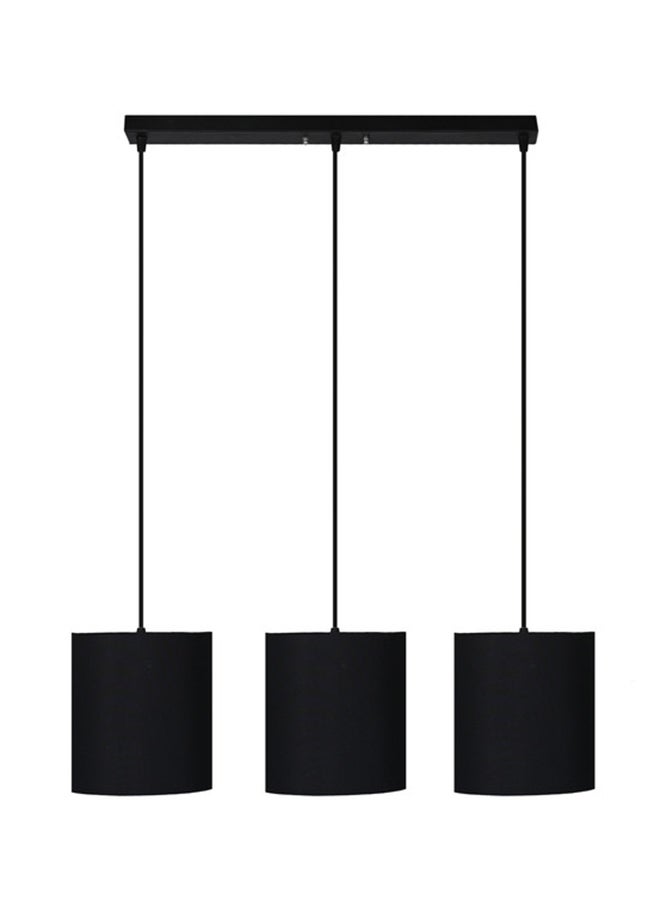 El Rawda Lighting Regata Triple Ceiling Lamp | modern decorative LED E27 pendant light ceiling lamp hanging | suitable for any room | Color: Black | Size: 70x65 cm