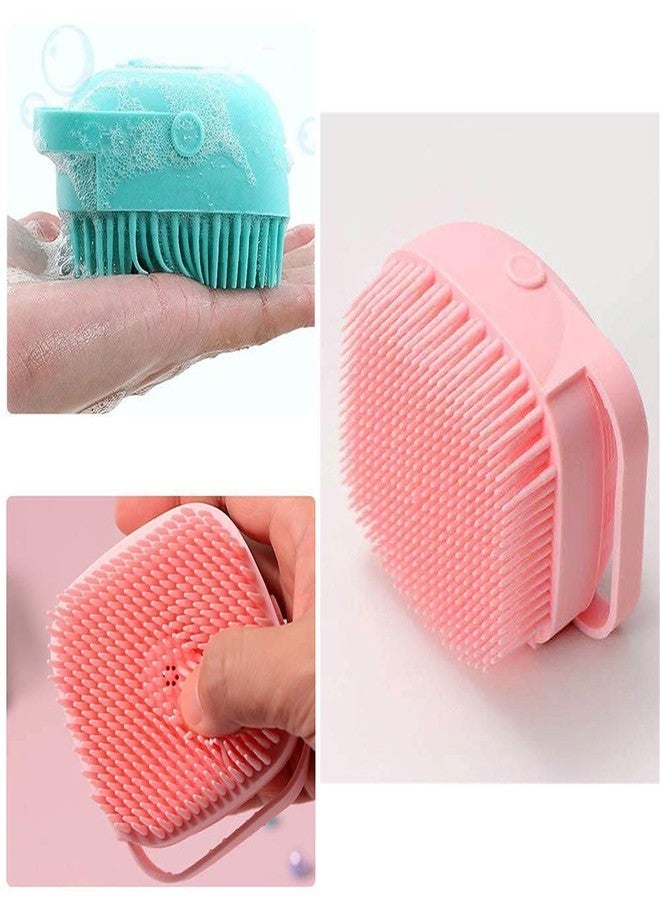 Pushkh Silicone Soft Bath Shower Brush Exfoliating Body Scrubber with Soap Dispenser Silicone Massage Bath Brush SPA Massage Skin Care Tool for Children Women Men - Image 4