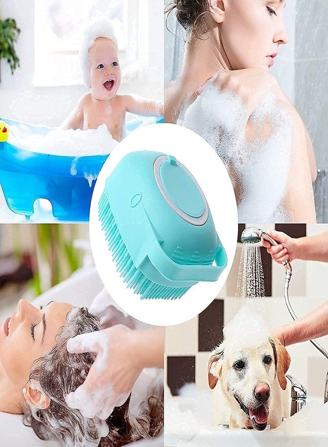 Pushkh Silicone Soft Bath Shower Brush Exfoliating Body Scrubber with Soap Dispenser Silicone Massage Bath Brush SPA Massage Skin Care Tool for Children Women Men - Image 5