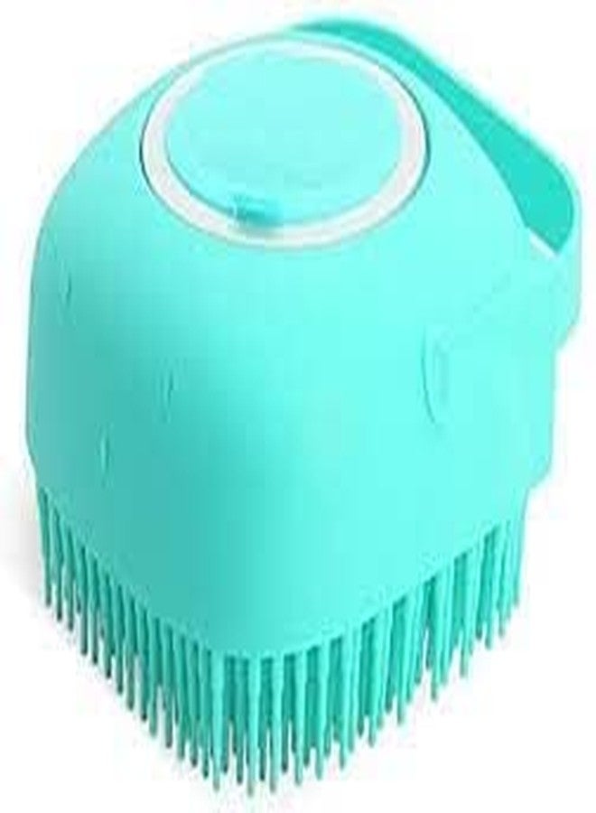 Pushkh Silicone Soft Bath Shower Brush Exfoliating Body Scrubber with Soap Dispenser Silicone Massage Bath Brush SPA Massage Skin Care Tool for Children Women Men - Image 1