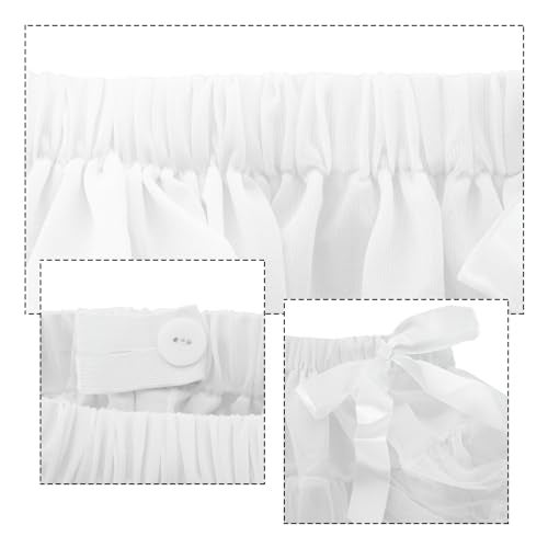 Luwint Girls Tutu Skirt, Puffy Mesh Vintage Short Skirt Petticoat for Kids 4-6 6-8 Years (White) - Image 4