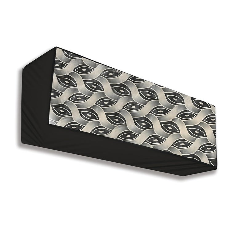 Da Anushi Polyester Split Ac Cover Indoor Unit For 1 Ton Capacity Ac, All Weather Cover/Attractive Digital Prints/Dustproof/Water Resistant Split Ac Cover (Black) - Image 5