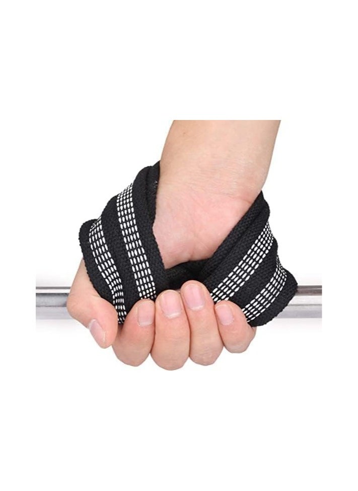 SportQ - ®️Weight Lifting Handles with Wrist Straps, Strong and Durable 8-Shape Lifting Straps for Men and Women Suitable for Weightlifting and Strength Training by Sport Q, 2 Pack, Pull Up Bars - Image 1