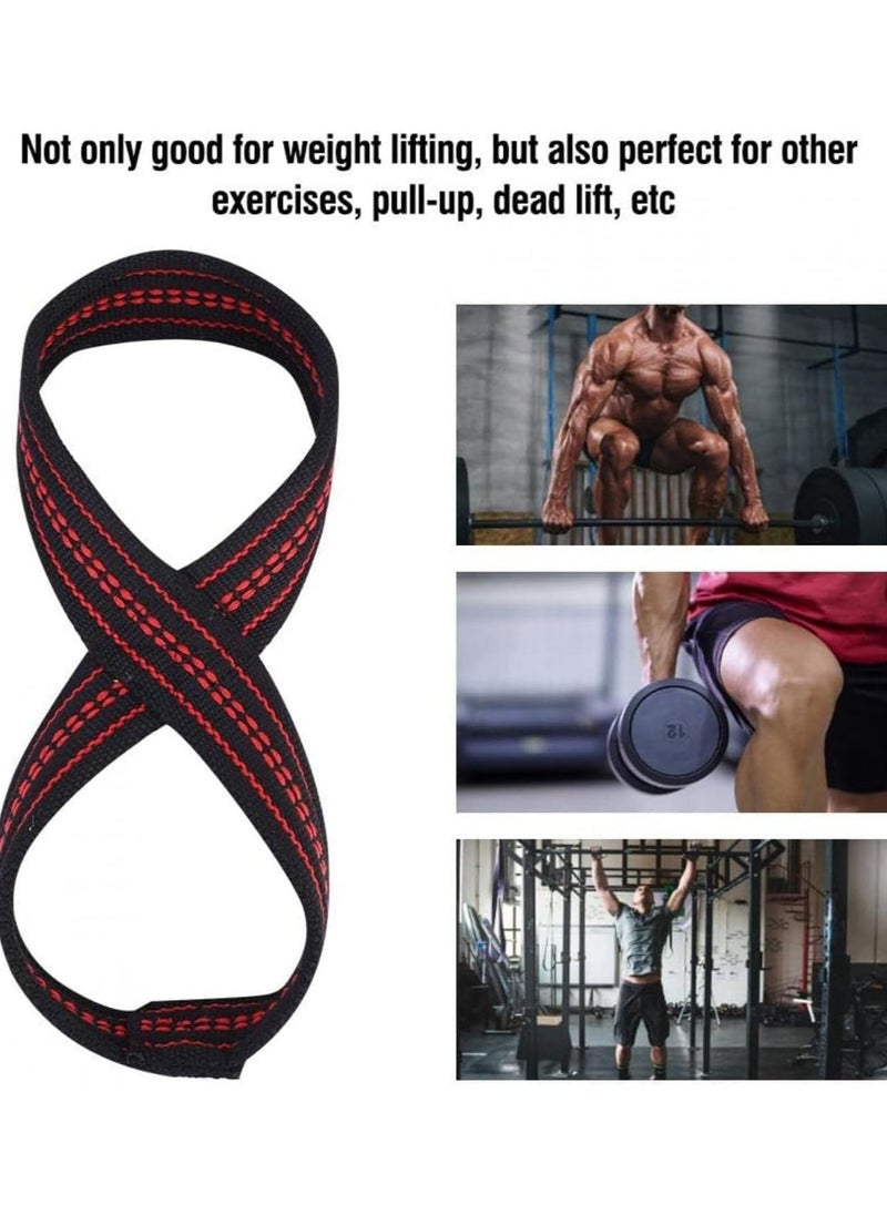 SportQ - ®️Weight Lifting Handles with Wrist Straps, Strong and Durable 8-Shape Lifting Straps for Men and Women Suitable for Weightlifting and Strength Training by Sport Q, 2 Pack, Pull Up Bars - Image 1