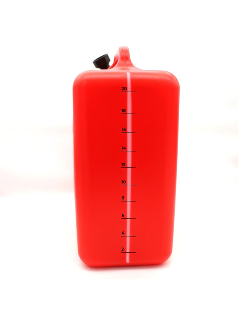 Trezvo Jerry Can - 20 Litre- Fuel Can Container for Oil Petrol Diesel Storage Moving Red Cans, UN Regulations Approved Heavy Duty Backup Petrol Tanks Mount for Motorcycle SUV ATV Most Cars - Image 3