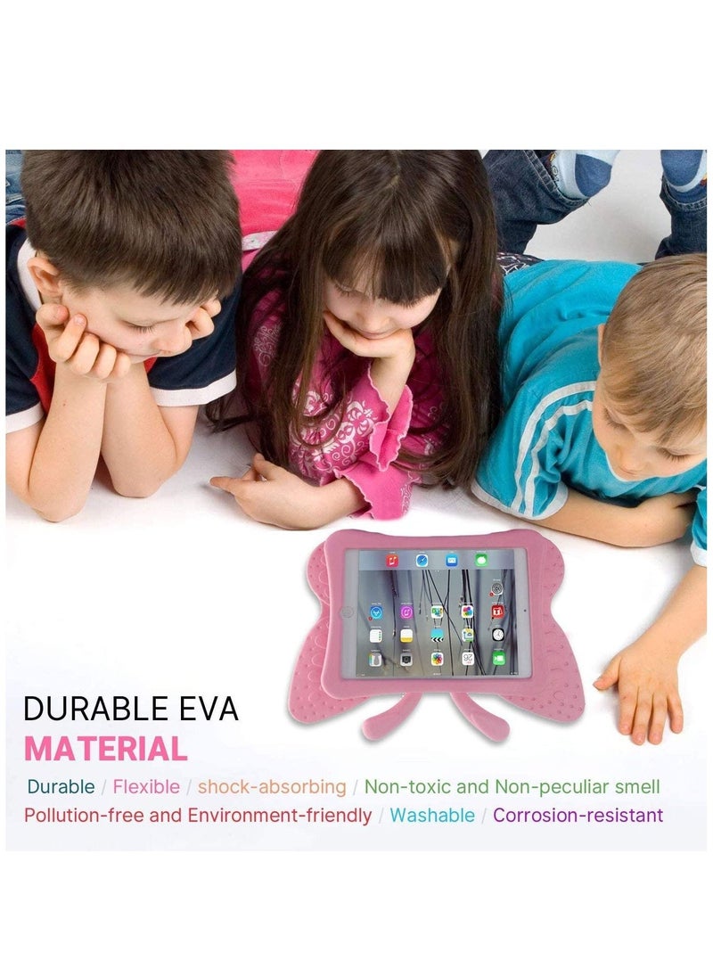 iPad 10.2 Inch Case for Kids(2021/2020/2019 Model,9/8/7 Generation), Shockproof Kickstand Butterfly Cover Non-Toxic EVA Foam Wings Kid-Proof Rugged Bumper Boy Girl Gift for iPad 10.2 - Image 2