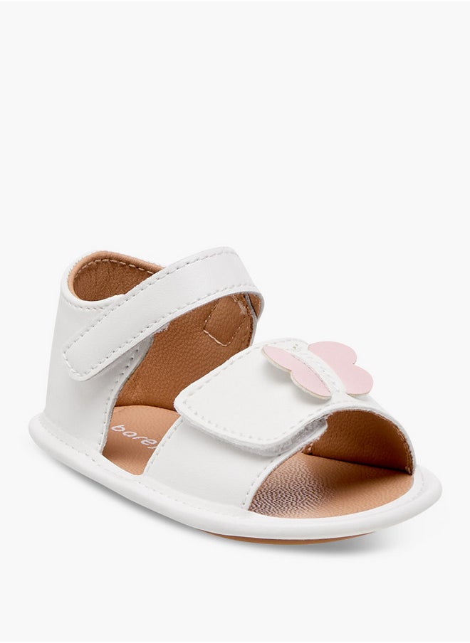 Barefeet Butterfly Accent Booties with Hook and Loop Closure  - Image 2