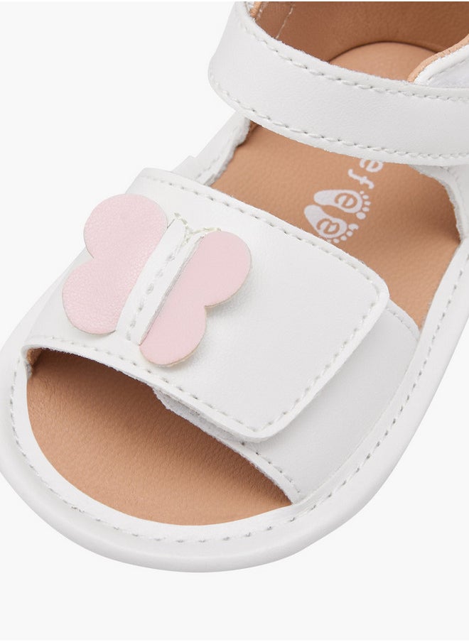Barefeet Butterfly Accent Booties with Hook and Loop Closure  - Image 4