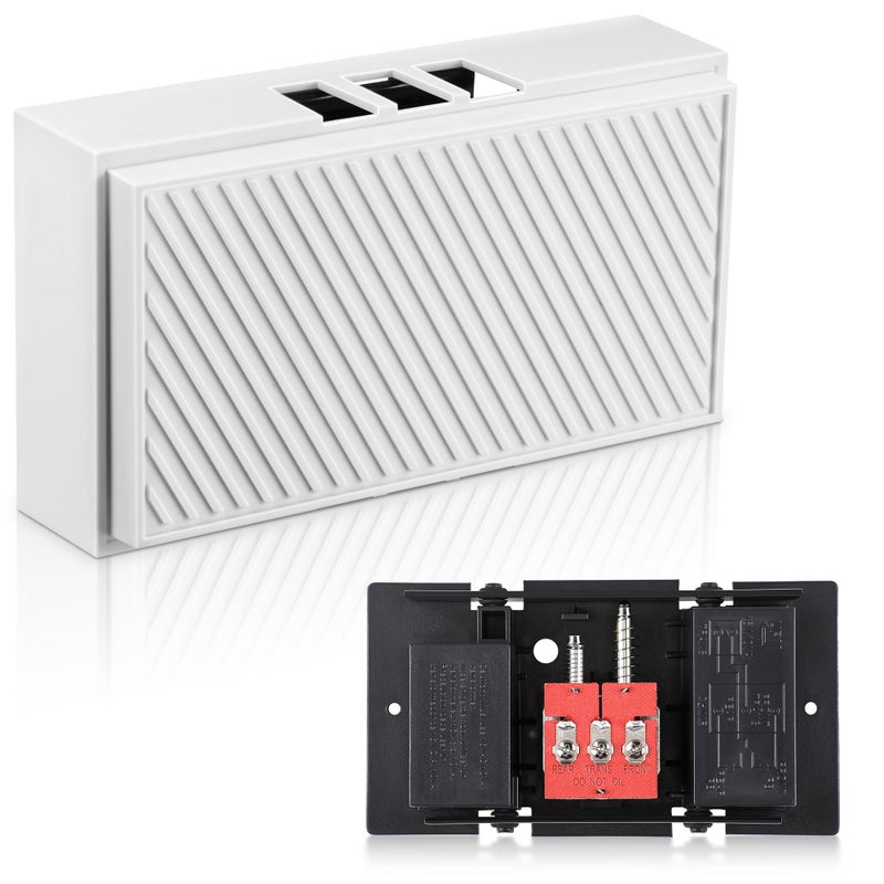 Saillong Wired Doorbell Chime, 16V 10VA Front and Rear Door Chime for Home Wall Inside, Compatible with Doorbell Botton and Transformer, Two Loud Sounds(Delicate Style) - Image 1