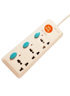 HG Extension Bar with 3 sockets 3m Wire, 2500W 3 Universal Outlets with 3 Individual Switch and 3 Power Indicator 3 Way Extension Cord Board, Electric Extension Power Strip 250V/ 50/60Hz Long Length  - Image 3