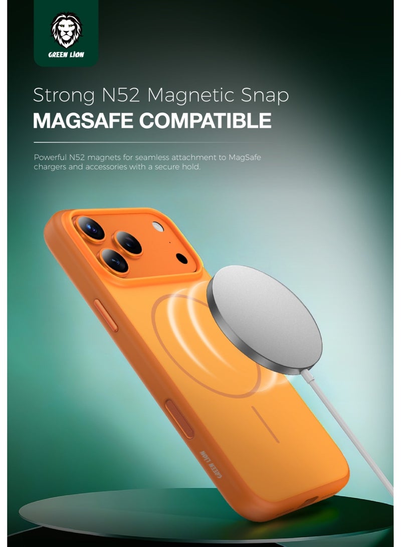 GREEN LION iPhone 17 Pro Max MagSafe Case Patric with Premium Matte Finish & Metal Buttons / Camera Protection / Comfortable Grip / Anti-Yellowing Back Cover / Drop Protection / Anti-Fingerprint / Oil Resistant - Blue - Image 5