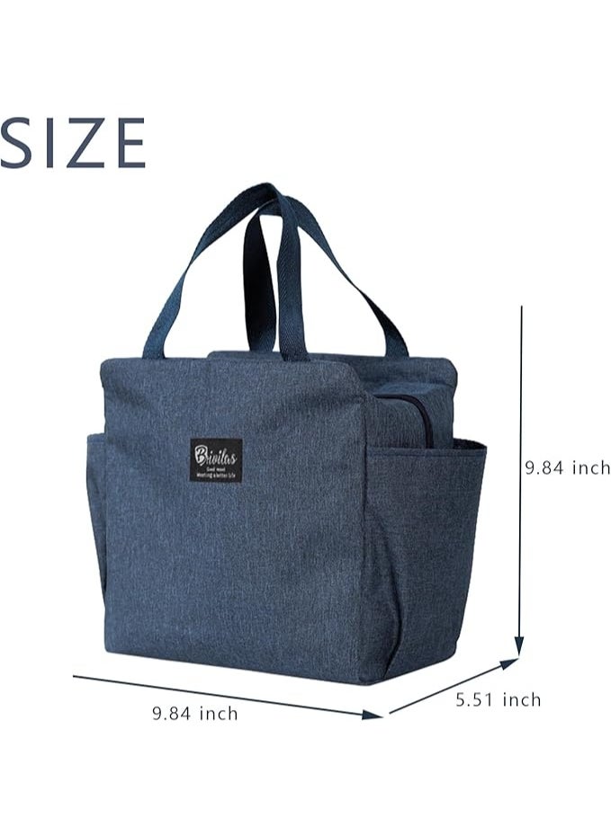 Generic Large Insulated Lunch Bag, Waterproof Reusable Cooler Tote for Men and Women, Perfect for Work and Picnics - Spacious Lunch Carrier  - Image 2