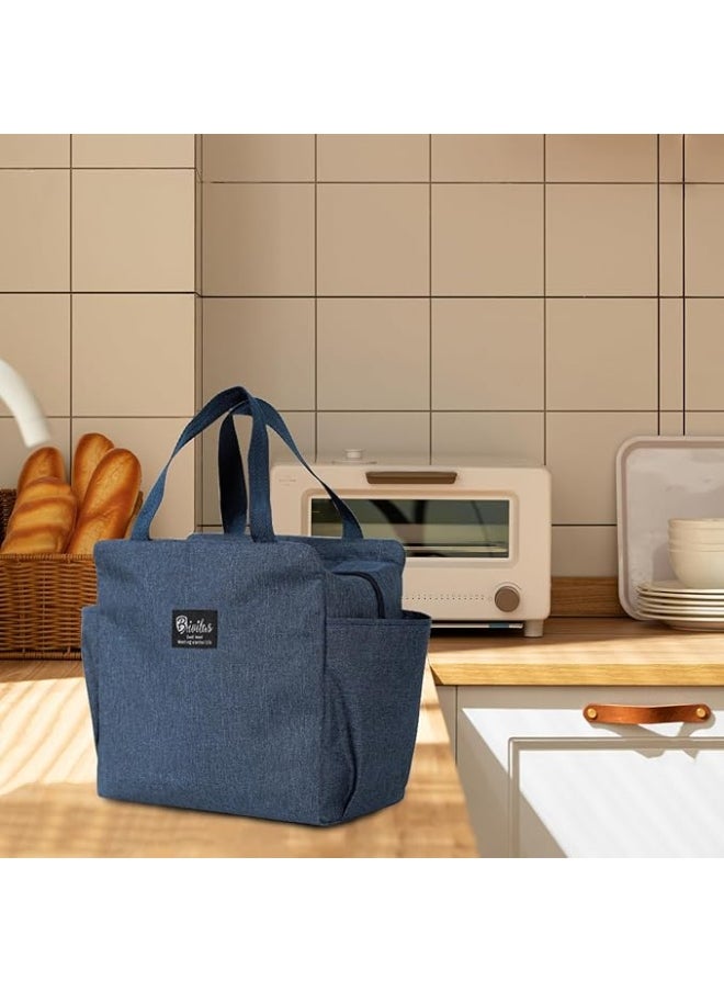 Generic Large Insulated Lunch Bag, Waterproof Reusable Cooler Tote for Men and Women, Perfect for Work and Picnics - Spacious Lunch Carrier  - Image 3