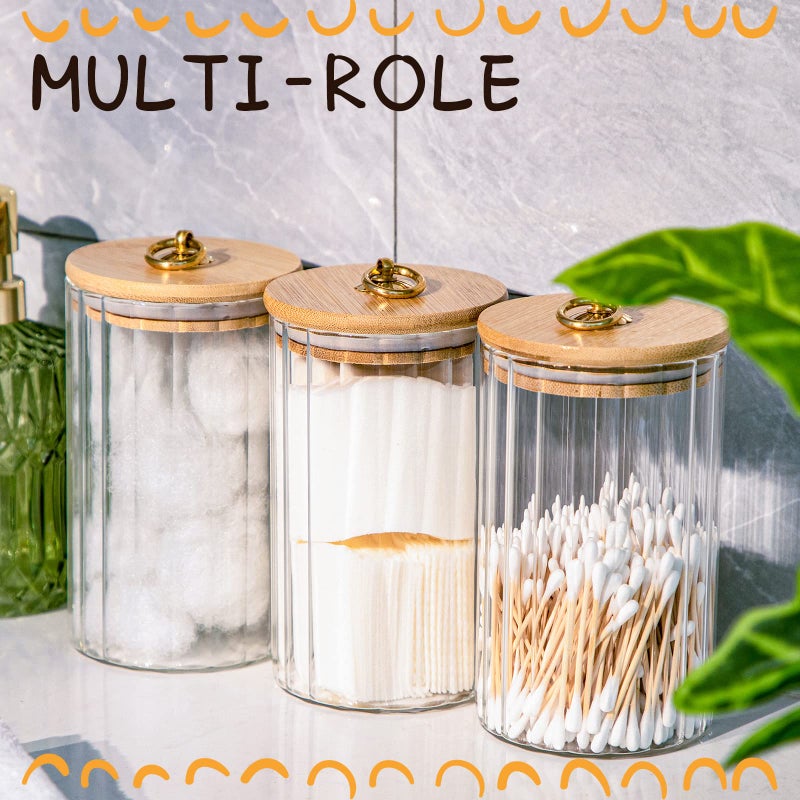 Rtteri 6 Pcs Glass Storage with Airtight Lids 30oz Cookie Storage Jars Decorative Coffee Bar Container Food Glass Canisters and Metal Ring for Xmas Winter Party Supply - Image 5