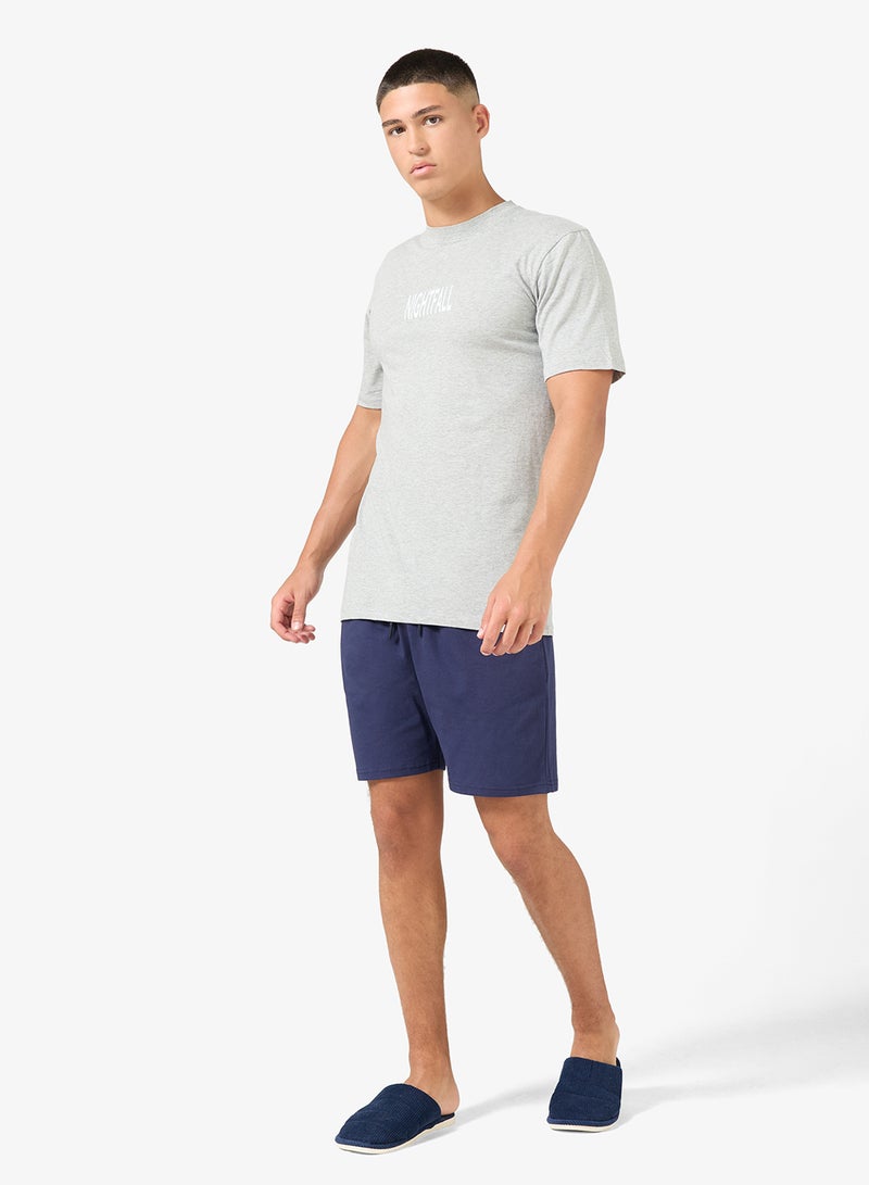 سفنتي فايف طقم بيجامة تي شيرت وشورت - Image 5