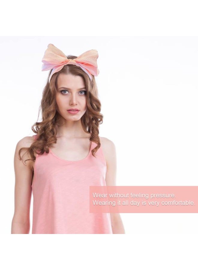 AEGYPIUS Hairband, Large Knotted Bow Headbands for Women, Wide Turban Headband with Bow, Pink, Stylish Hair Accessories for Women and Girls Choice, Versatile for Any Occasion - Image 5