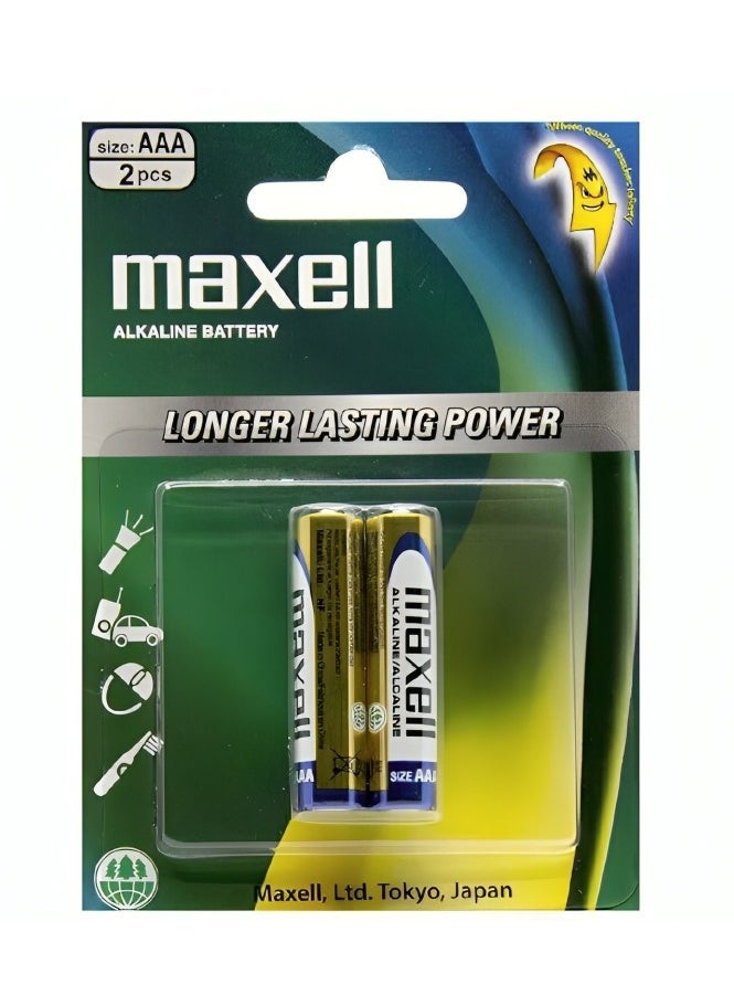 Maxell 2 Pcs AAA 1.5V Alkaline Battery - Image 1