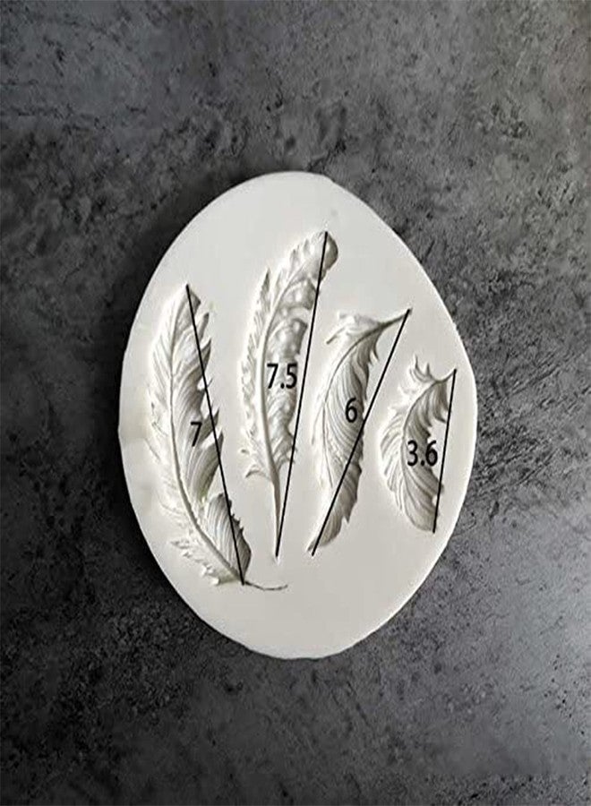 BITSKY INDIA Retro Fashion Feather Silicone Fondant Mould Sugar Paste Cake Cupcake Angel Wings Design Mat Silicone Mould for Cake Decorating Cupcakes Sugarcraft Candies - Image 2