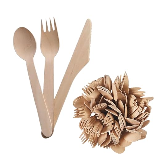 Perfect Stix Wooden Cutlery Kit. Pack of 200 - Image 1