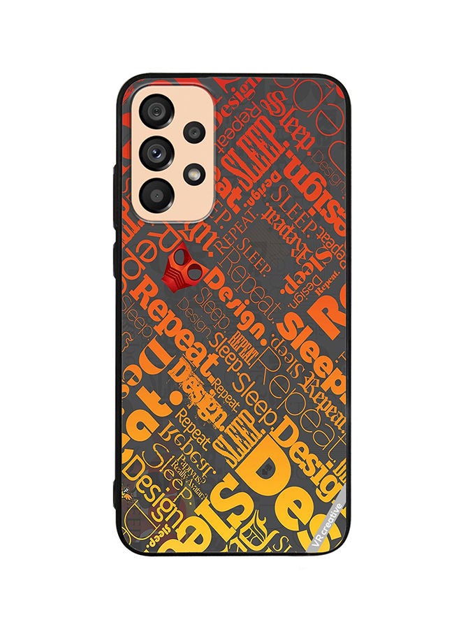 VR CREATIVE Protective Case Cover For Samsung Galaxy A33 5G Sleep Repeat Design Multicolour - Image 1
