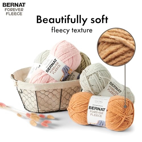 Bernat خيوط برنات فوري فليس - وردي - عبوة من 2 بوزن 280 جرام/9.9 أونصة - بوليستر - 6 سوبر بولكي - 194 ياردة - حياكة/كروشيه - Image 4