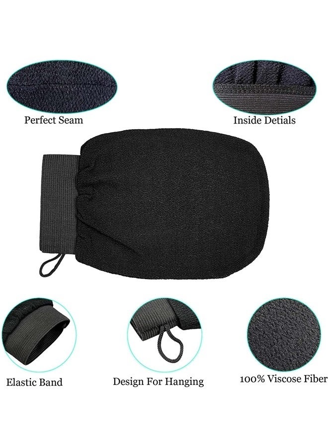 Men's Bath Shower Scrubber Exfoliating Mittens for Men Women for Peeling and Body Cleaning - Image 4