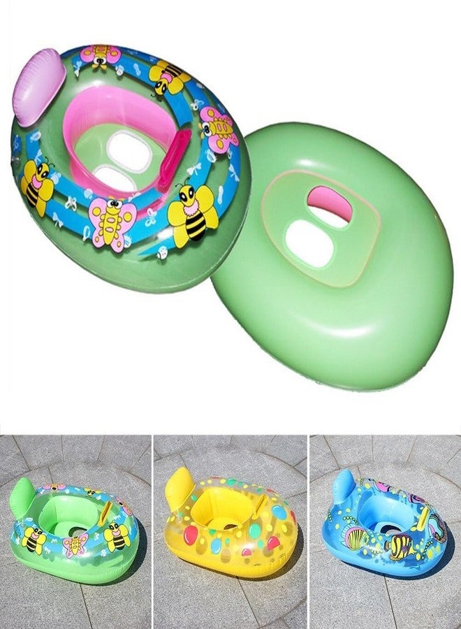 VDHJA Swimming Tube Baby Safety Floating Swim Pool Floating Swim Pool Boa Inflatable Swimming Safety Tube Anti Flip Float Aid Baby Seat Boat Shape Floating Boat (Multicolor) - Image 3