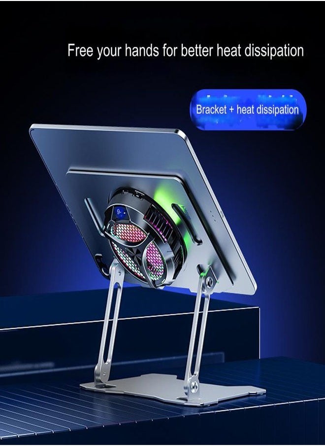 غاز مبرد iPad، مبرد كمبيوتر لوحي مغناطيسي لجهاز ipad Surface pro Samsung Tab، متوافق مع Steam Deck، مشعاع عالمي مع عرض درجة الحرارة لألعاب الهاتف المحمول، بث مباشر Tiktok  - Image 2