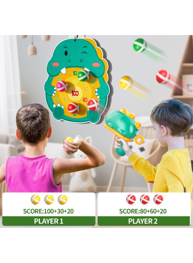 Halamodo لوحة طلقات التنين للأطفال مع 12 كرة لاصقة، لعبة هدف للألعاب النارية، ألعاب تنافسية داخلية وخارجية، مجموعة إطلاق نار مزدوجة الاستخدام داخلية وخارجية، لعبة تعليمية تفاعلية بين الوالدين والطفل لتخفيف الضغط، هدايا عيد الميلاد للأطفال - Image 5