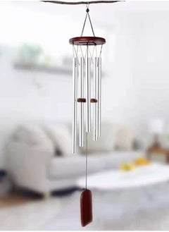 HOME TASTE Hometaste Wind Chimes For Outside Woodstock Chimes Small Sympathy Wind Chimes Outdoor Clearance,Memorial Wind Chimes With Metal Tubes And Hook. (Silver) 