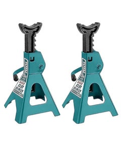 TOTAL TOTAL 2Pcs Pair 3-Ton Jack Stand – Adjustable Height 270mm-410mm, Heavy-Duty Vehicle Lift for Car, Truck & Garage Use, Stable Large Saddle Design – Packaged in Color Box  - Image 4