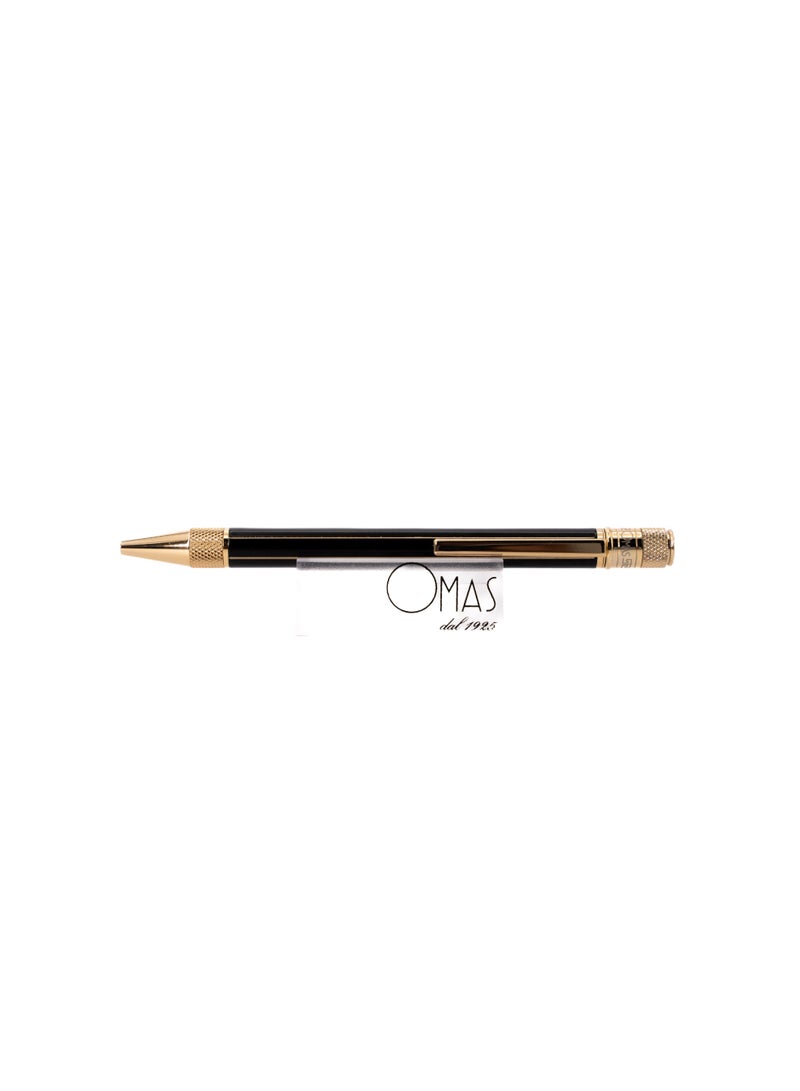 Ancora Omas Chic “Black” Yellow Gold – Luxury Ballpoint Pen | Italian Design | 1950s Inspired Collection - Image 2