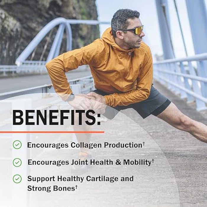 BioSchwartz Glucosamine Chondroitin MSM Joint Support Supplement - Collagen Peptides, Turmeric and Ginger, Hyaluronic Acid, Glucosamine Chondroitin Sulfate for Joint Comfort - Gluten Free, Non GMO, 90 Capsules - Image 5