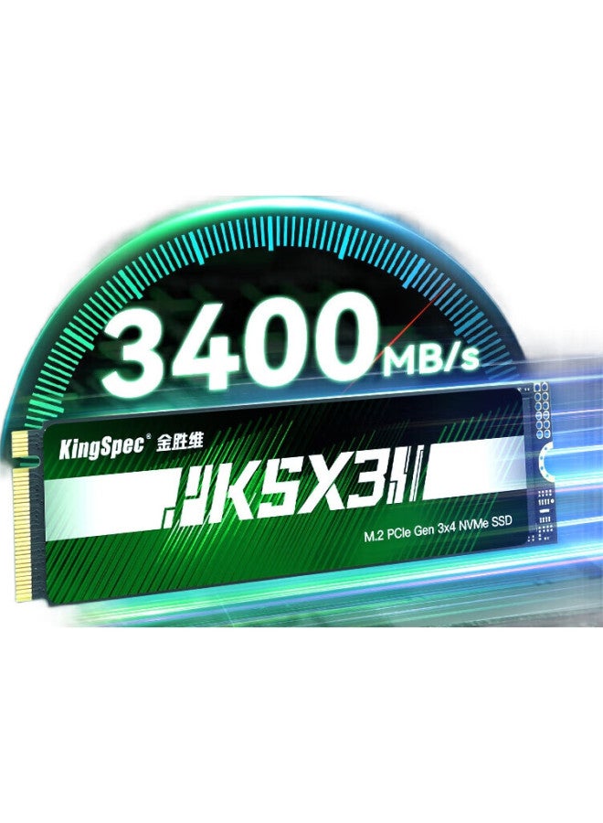KingSpec Kingspec 1Tb Ssd, M.2 Interface, Nvme Pcie 3.0, Read Speed 3400Mb/S, Compatible With Desktop And Laptop, Ai Pc Storage Accessory - Image 1