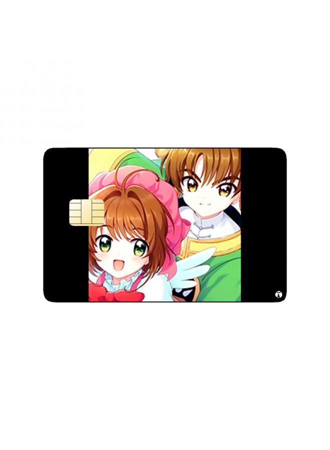 RKN PRINTED BANK CARD STICKER Syaoran And Sakura From Cardcaptor Anime - Image 1