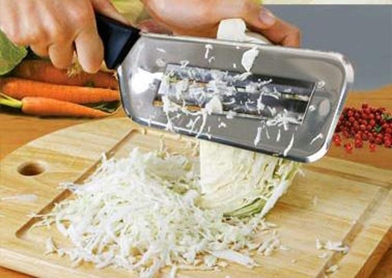 YIANI Cabbage Kitchen Knife Slicer Chopper Shredder Sauerkraut Cutter Coleslaw Grater (Black) - Image 3