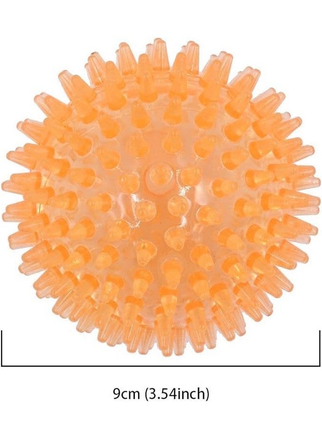 Squeaker Spike Ball And Ring Chew Toy For Cleans Teeth, Promotes Good Dental And Gum Health For Your Pet (Set Of 2) - Image 2