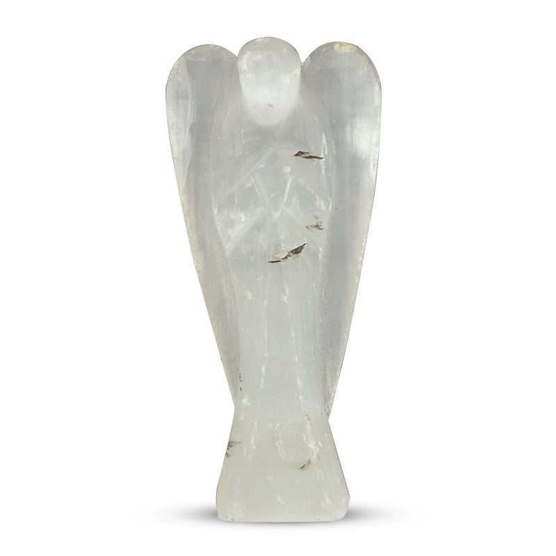 Crystu Selenite Angel Natural Crystal Stone Angels Size 7.6 cm (3 inch). Charged by Reiki Grand Master & Vastu Expert (Color : Selenite) - Image 5