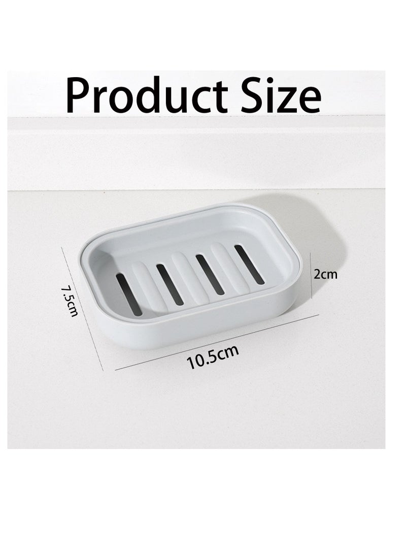 SUNSAR Soap Dish Holder Set, 4-Piece Portable Shower Box, Non-slip Design for Bathroom and Kitchen - Image 2