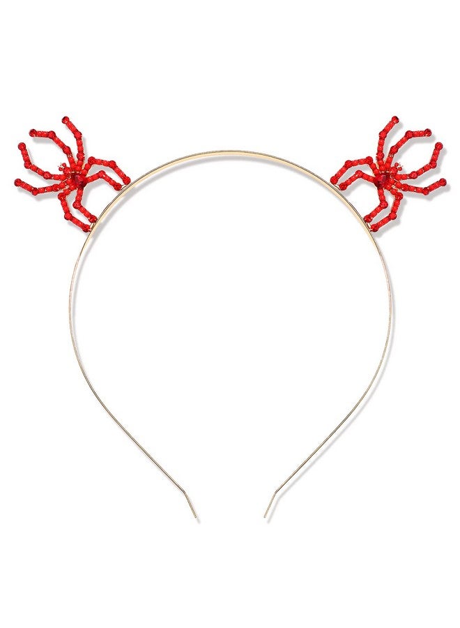 CEALXHENY Halloween Headbands Spooky Spider Bat Hairband For Women Holiday Party Hair Accessory (Spider) - Image 1