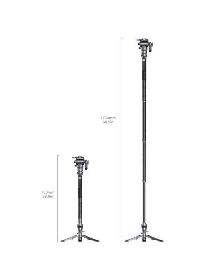 سمول ريج SmallRig 5565 Carbon Fiber Monopod Pro (69") - Image 3