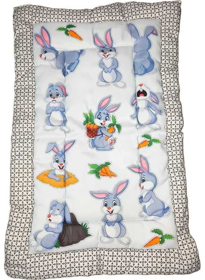 Frido Pack Of 5 New Born Baby Godadi Combo Set Soft Cotton Crib Sheet Cartoon Mat Bedding Set - Image 2