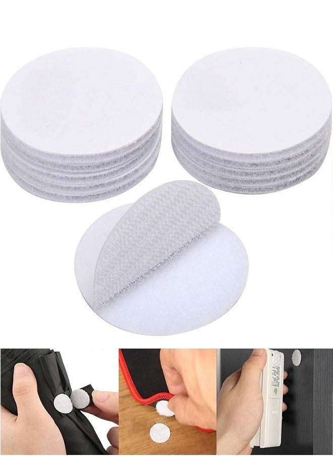 Ocean 10pcs Adhesive Tape Sticky Back Hook Loop Dots Double Sided Industrial Strength Heavy Duty Rug Carpet Gripper Pad Mounting Tape for Wall Decor or Tools Hanging  - Image 1