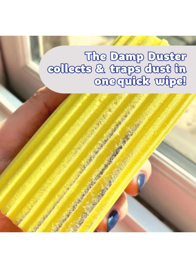 Scrub Daddy Scrub Daddy Damp Duster, Magical Dust Cleaning Sponge, Dusters for Cleaning, Venetian & Wooden Blinds Cleaner, Vents, Radiator, Skirting Boards, Mirrors, Dust Brush Tools, Home Gadgets, Light Blue - Image 4